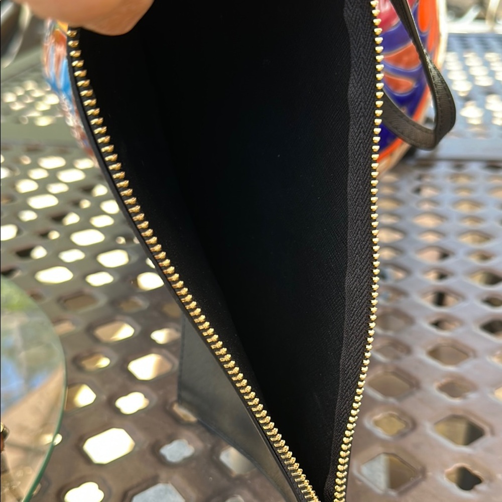 Michael Kors Black Clutch with Gold Hardware - Picture 3 of 5
